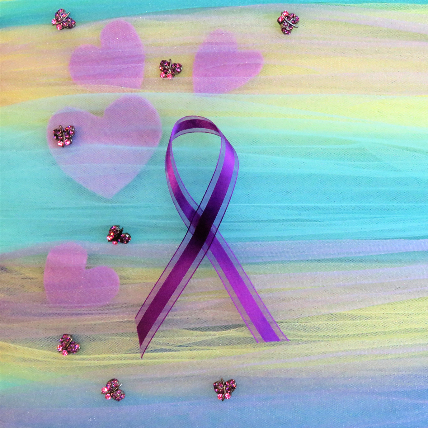 Purple Ribbon for Alzheimer's Awareness