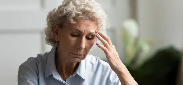 Anxious Senior Woman